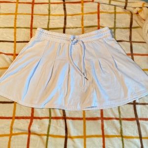 White tennis skirt